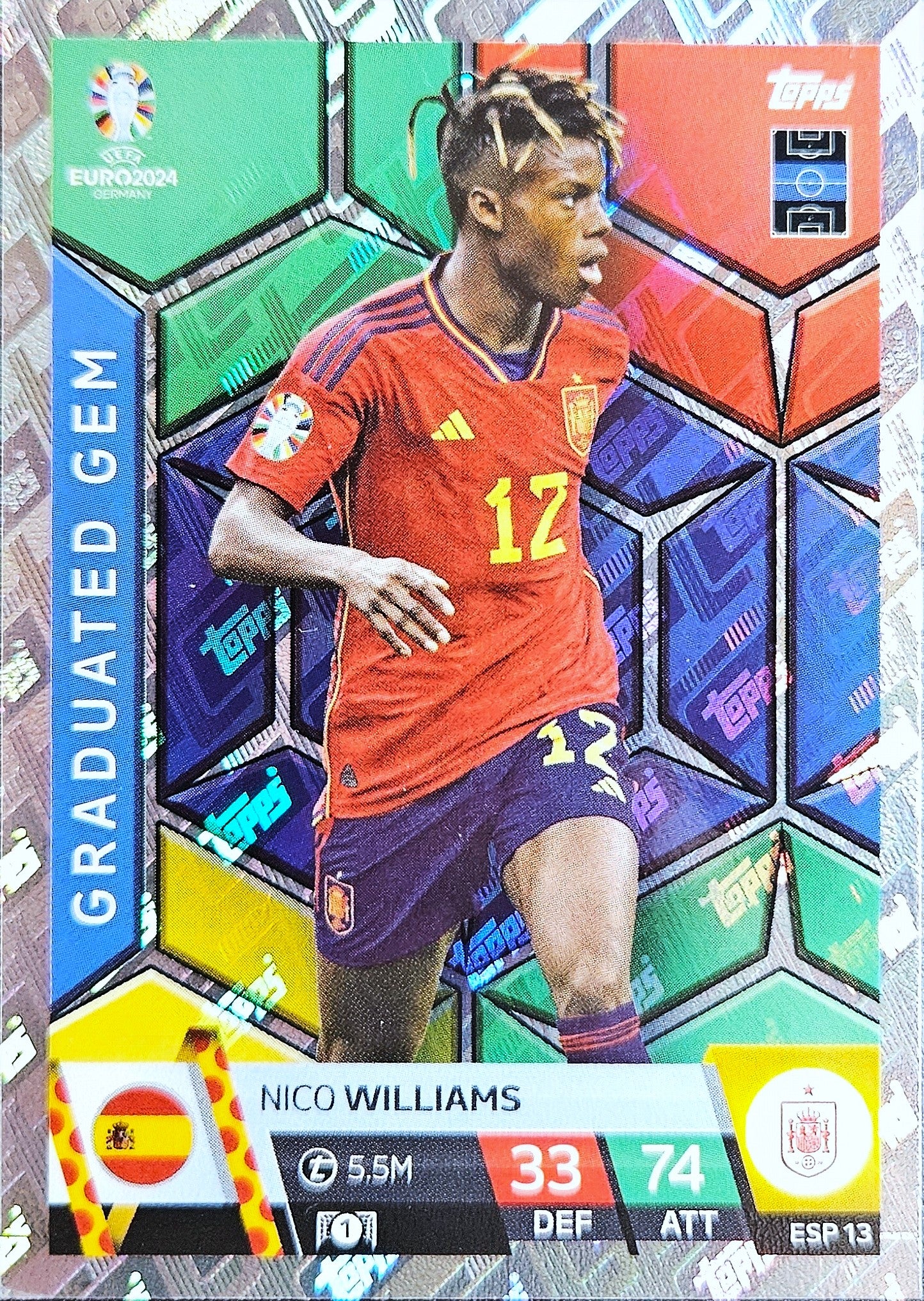 Nico Williams - Graduated Gem - Match Attax EURO 2024 Germany
