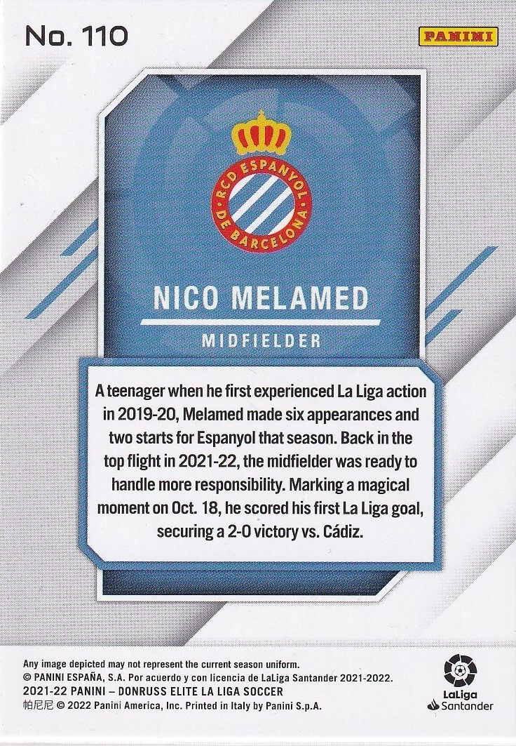 Nico Melamed (RC) - Donruss Elite LaLiga 21/22