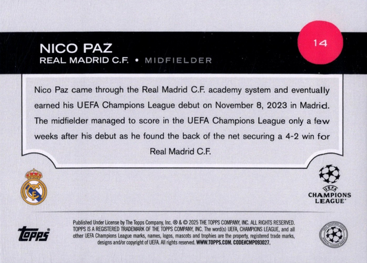 Nico Paz - Future Stars - UEFA Club Competitions 24/25