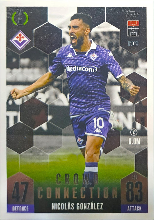 Nicolás González - Crowd Connection - Match Attax Extra UEFA Club Competitions 23/24