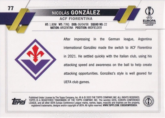 Nicolás González - UEFA Club Competitions 22/23