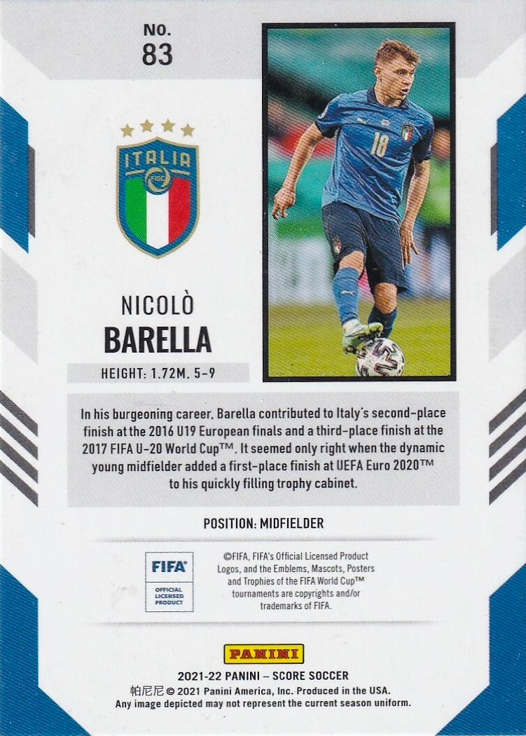Nicolò Barella - Score Scocer 21/22
