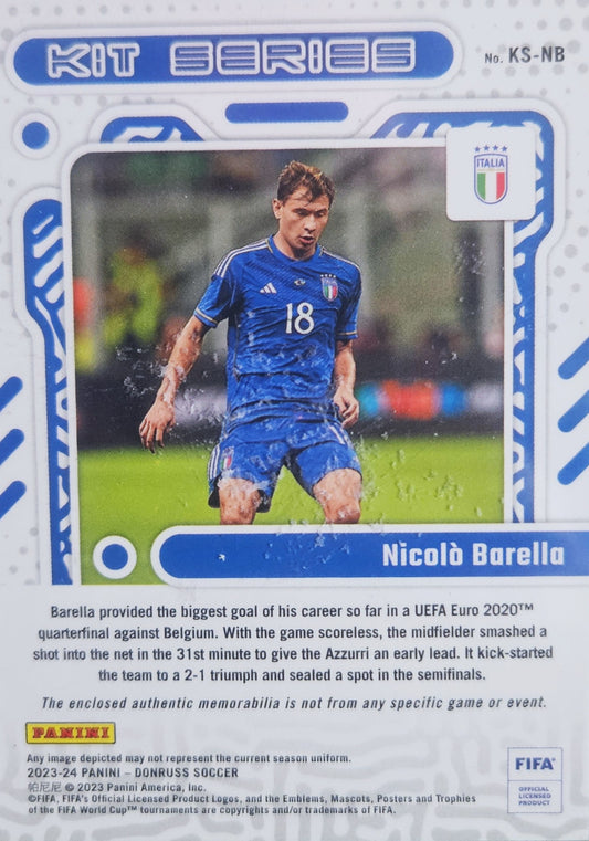 Nicolò Barella - Parche Kit Series - Donruss Soccer 23/24