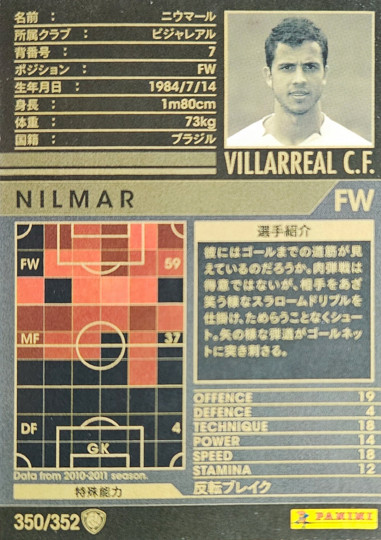 Nilmar - Intercontinental Clubs - WCCF 10/11