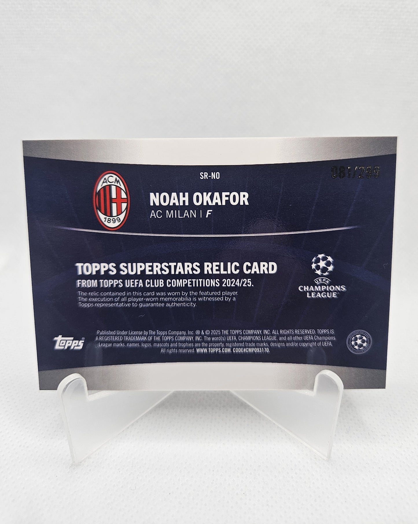 Noah Okafor /299 - Parche - UEFA Club Competitions 24/25