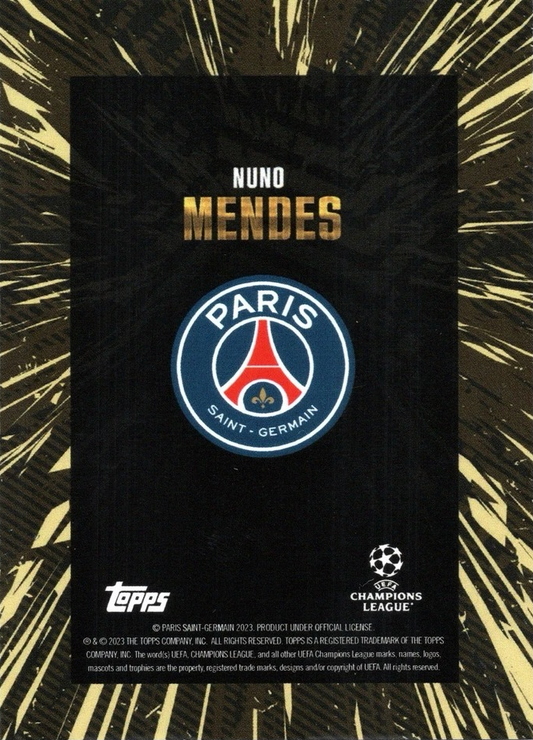 Nuno Mendes - Topps Gold UEFA Club Competitions 23/24