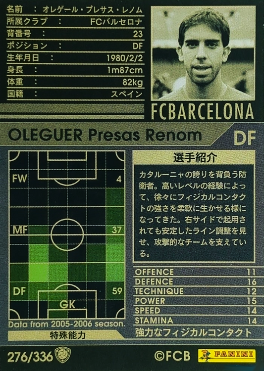 Oleguer Presas - European Clubs - WCCF 05/06