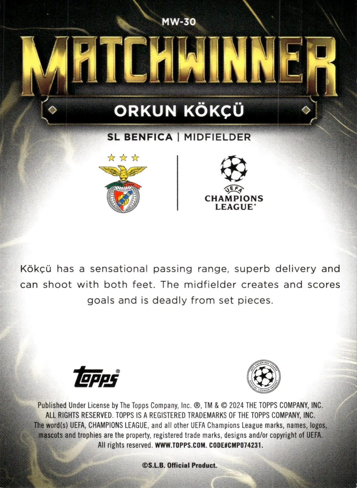 Orkun Kökçü - Matchwinner - SuperStars UEFA Club Competitions 23/24