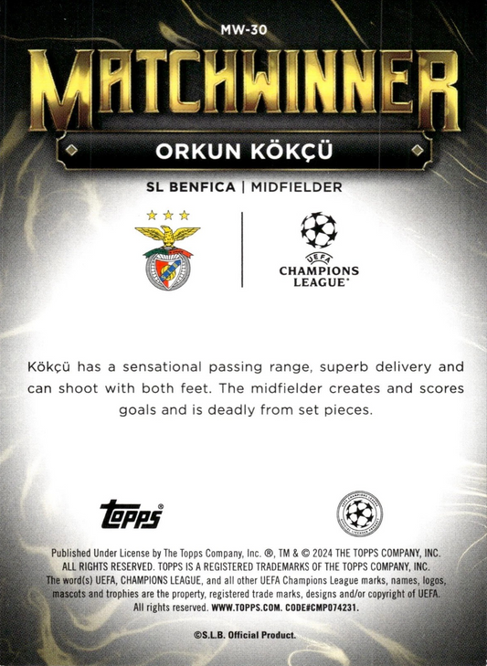 Orkun Kökçü - Matchwinner - SuperStars UEFA Club Competitions 23/24
