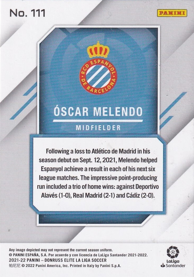Óscar Melendo (RC) - Donruss Elite LaLiga 21/22
