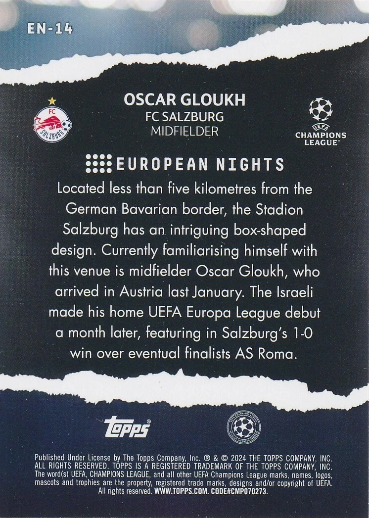 Oscar Gloukh (RC) - European Nights - UEFA Club Competitions 25/26
