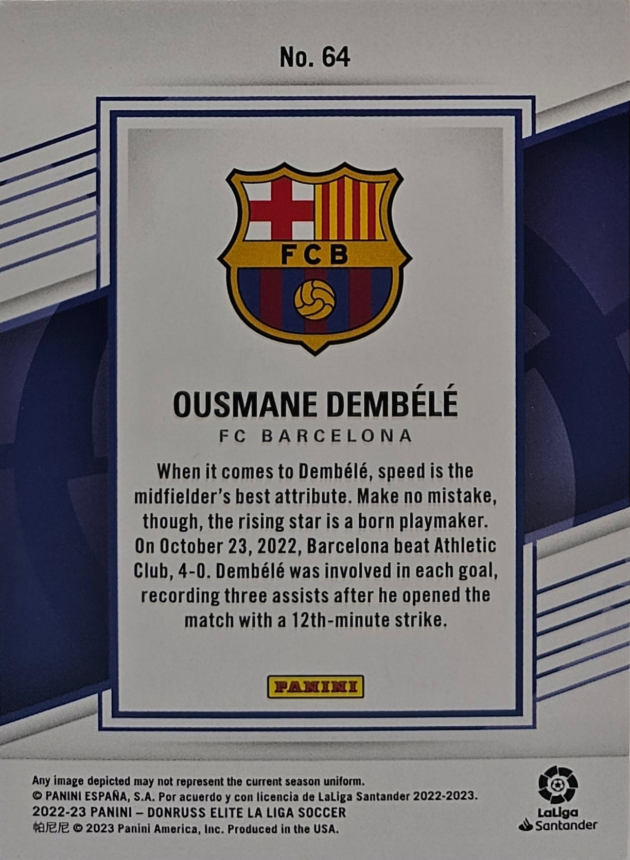Ousmane Dembélé - Donruss Elite LaLiga 22/23