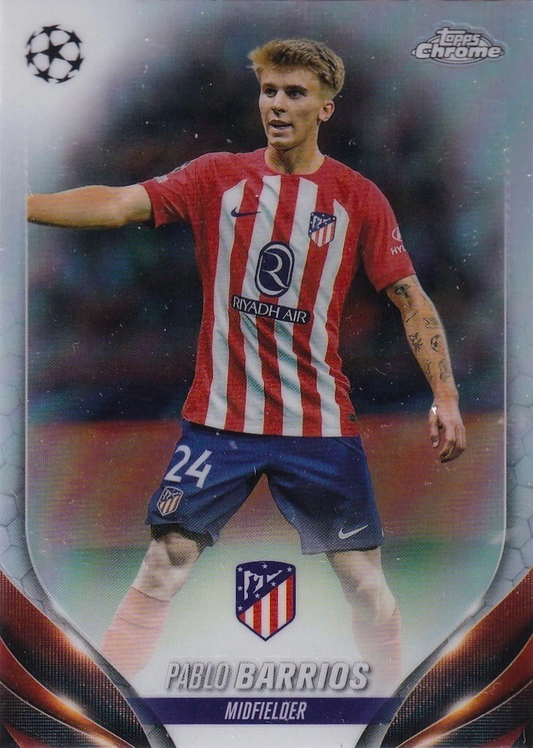 Pablo Barrios - Topps Chrome UEFA Club Competitions 23/24