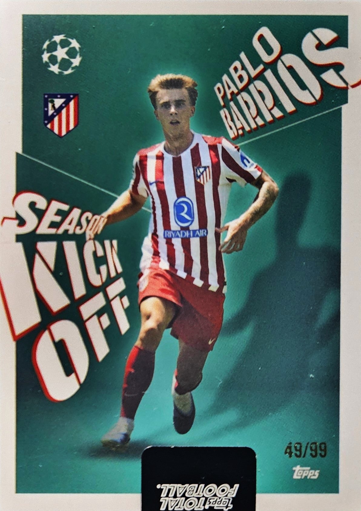 Pablo Barrios /99 - Season Kick Off - Topps Total Football 25/26