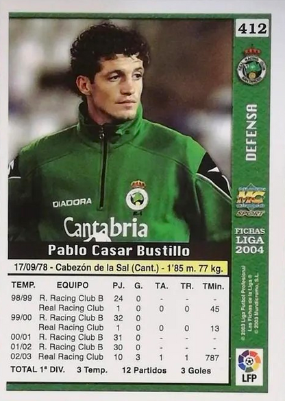 Pablo Casar - Las Fichas de la Liga 2004