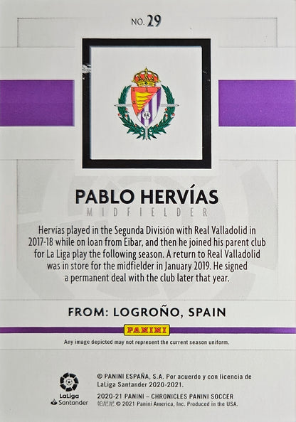 Pablo Hervías (RC) - Chronicles Panini Soccer 20/21