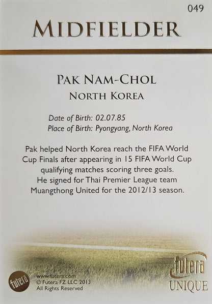 Pak Nam-Chol - Futera Unique 2013