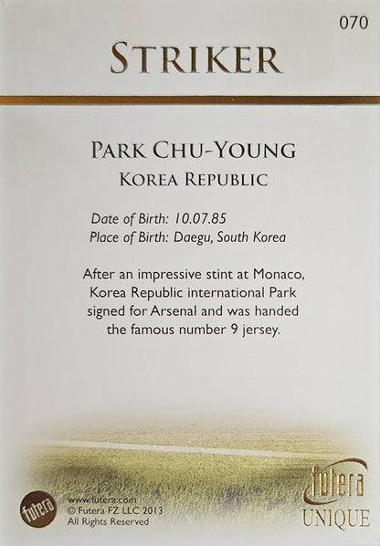 Park Chu-Young - Futera Unique 2013