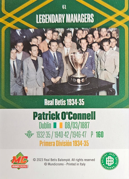 Patrick O'Connell - Legendary Managers - La Vida en Verde 2023
