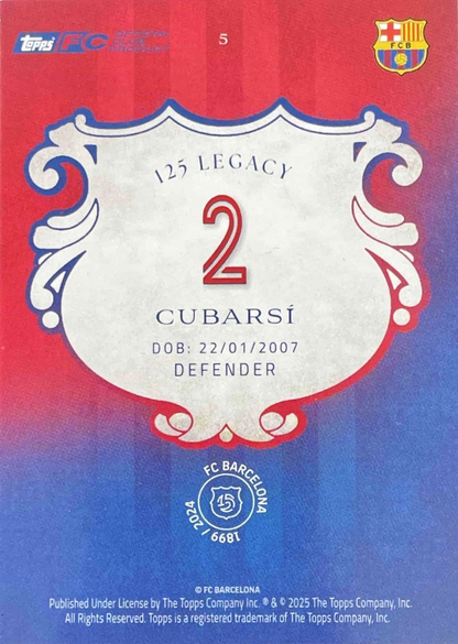 Pau Cubarsí - 125 aniversario Barcelona