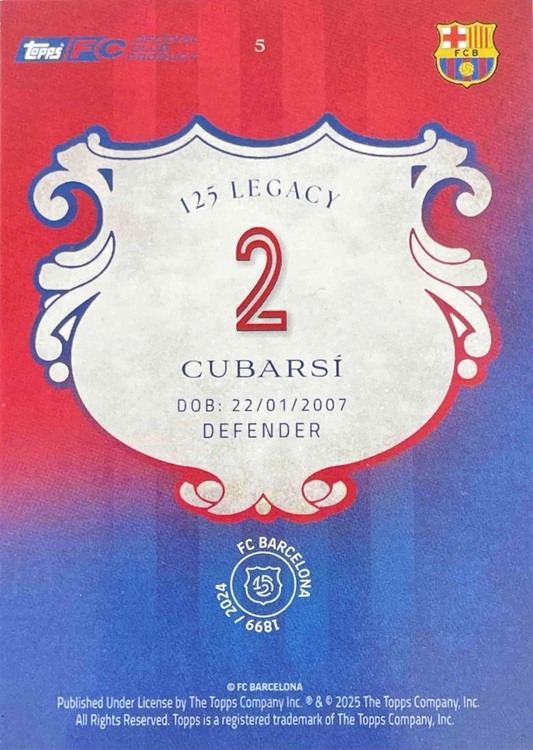 Pau Cubarsí - 125 aniversario Barcelona