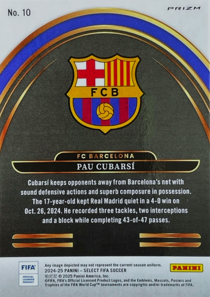 Pau Cubarsí - Future - Select LaLiga 24/25
