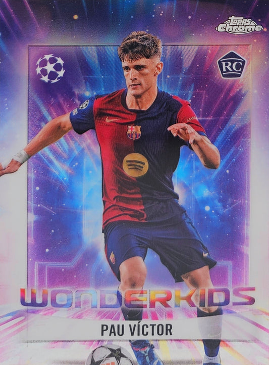 Pau Víctor (RC) - Wonderkids - Topps Chrome UEFA Club Competitions 24/25