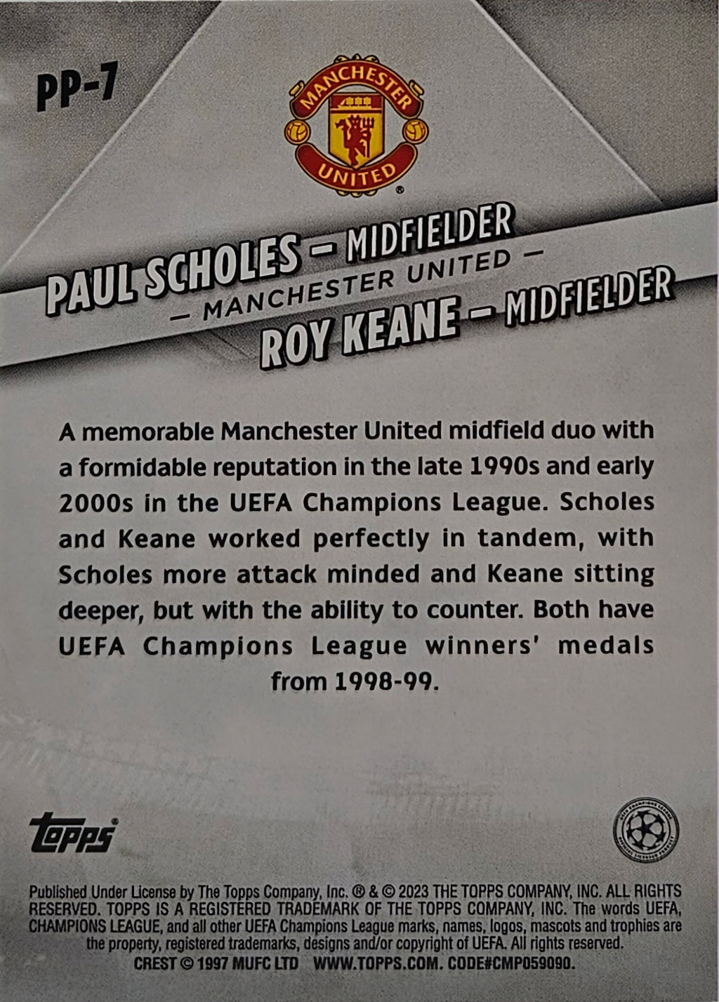 Paul Scholes y Roy Keane - Premium Partnerships - UEFA Club Competitions 22/23
