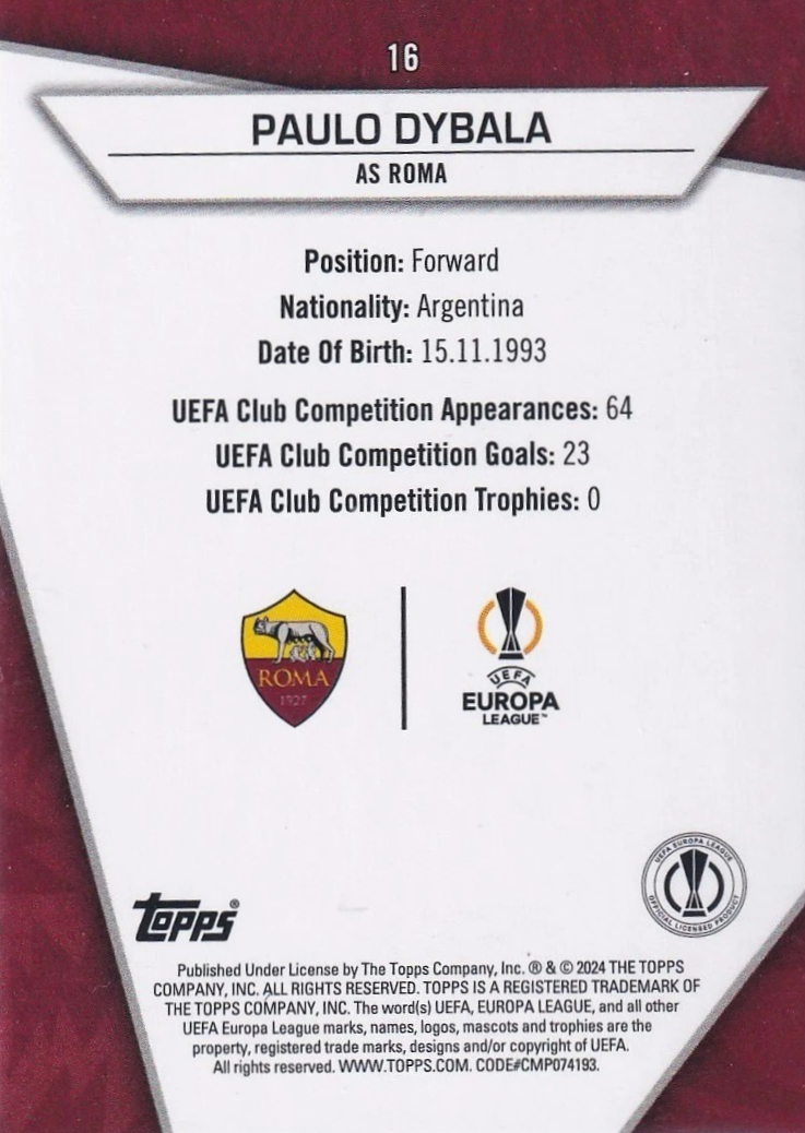 Paulo Dybala - Uncommon - SuperStars UEFA Club Competitions 23/24