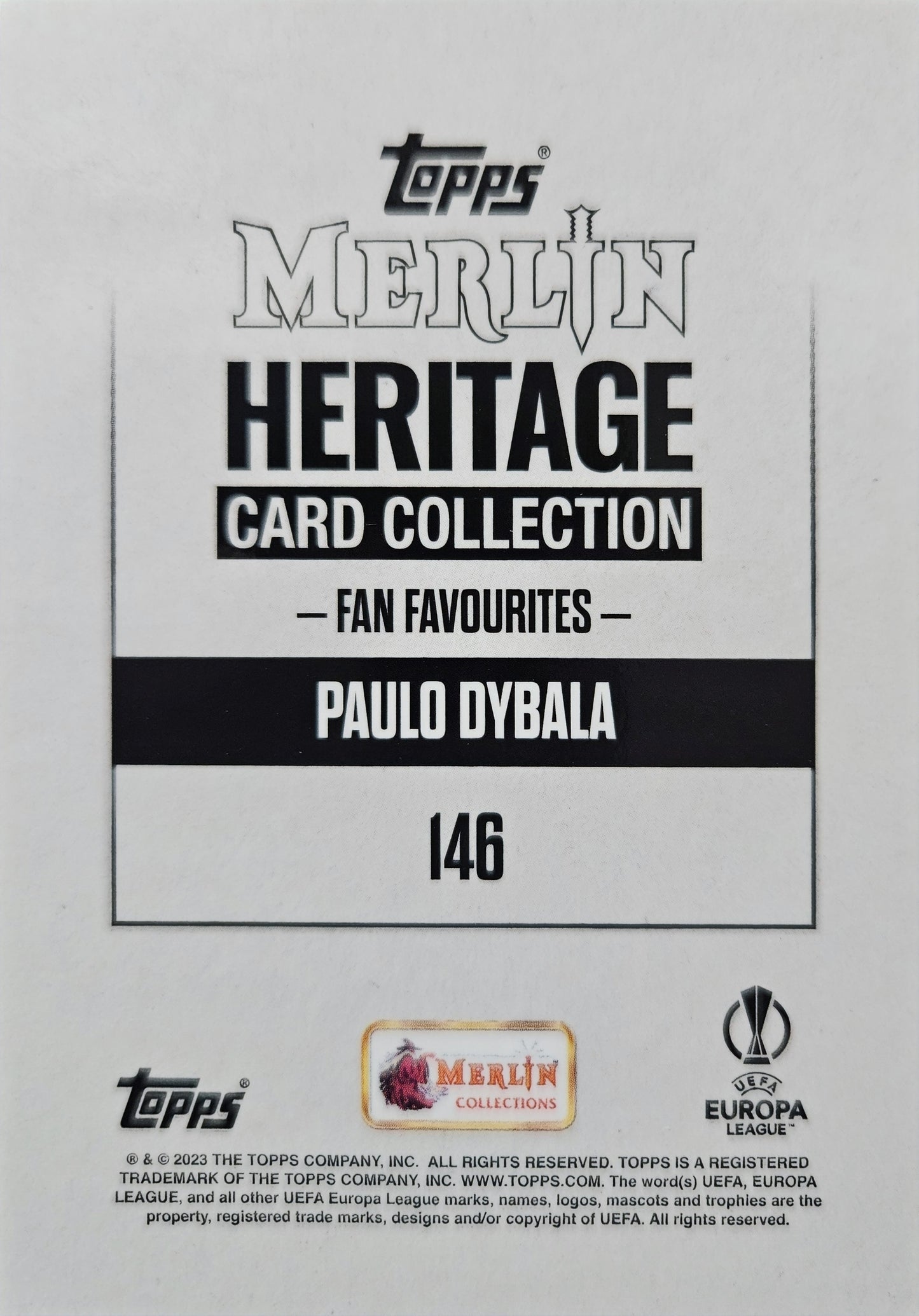 Paulo Dybala - Fan Favourites - Merlin Heritage UEFA Club Competitions 23/24