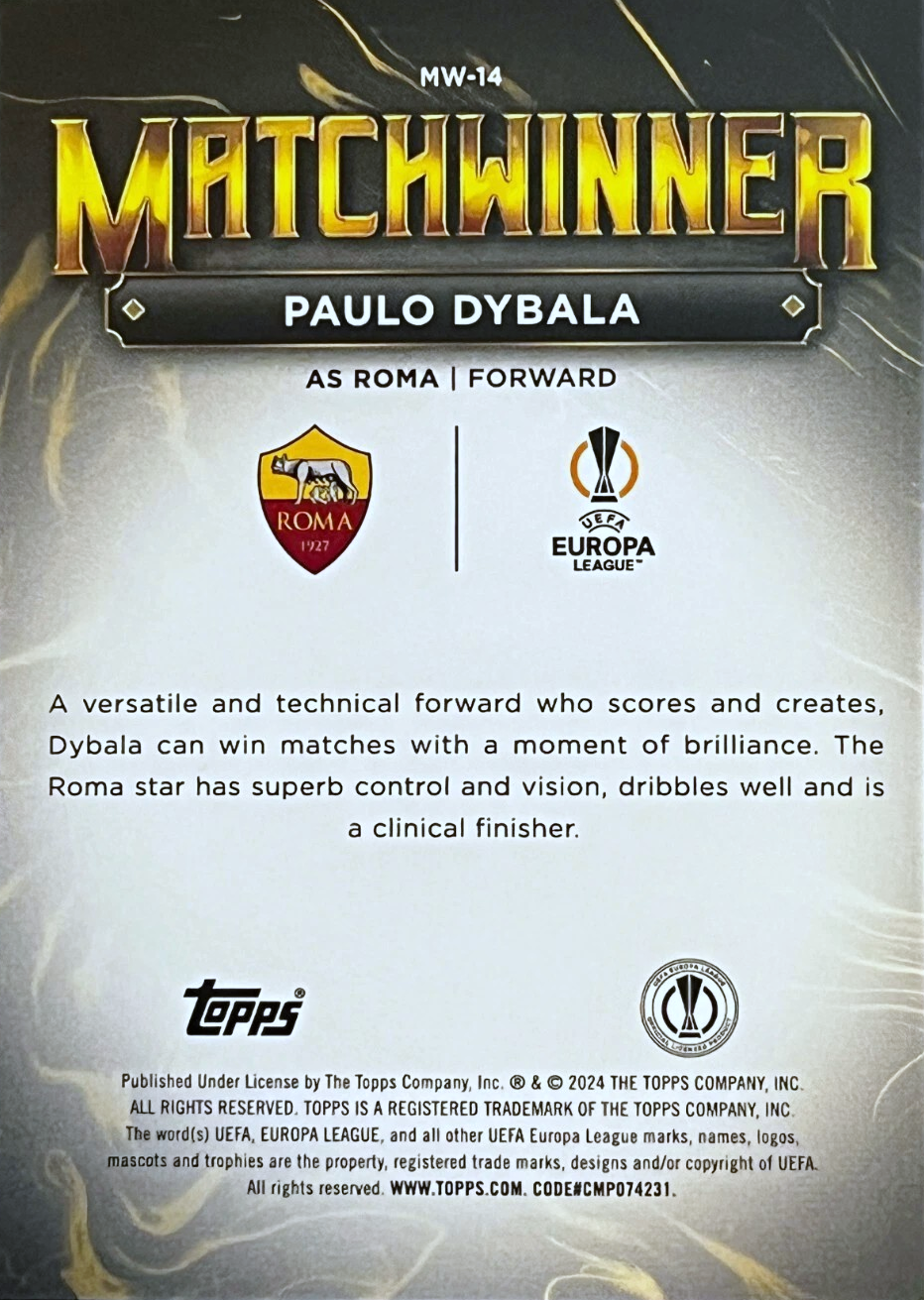 Paulo Dybala - Matchwinner - SuperStars UEFA Club Competitions 23/24