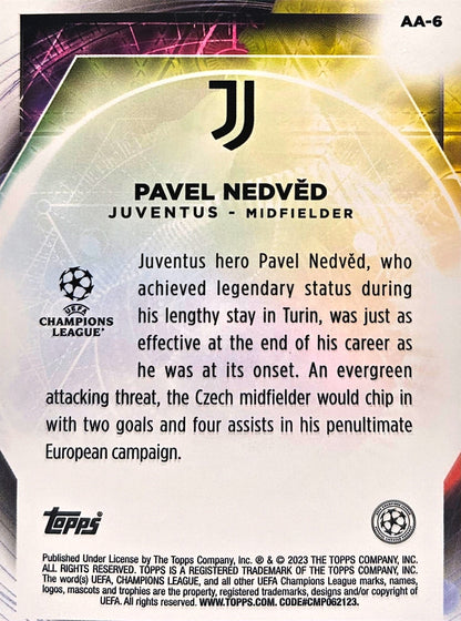 Pavel Nedved /50 - Angeless Alchemy - Merlin UEFA Club Competitions 22/23