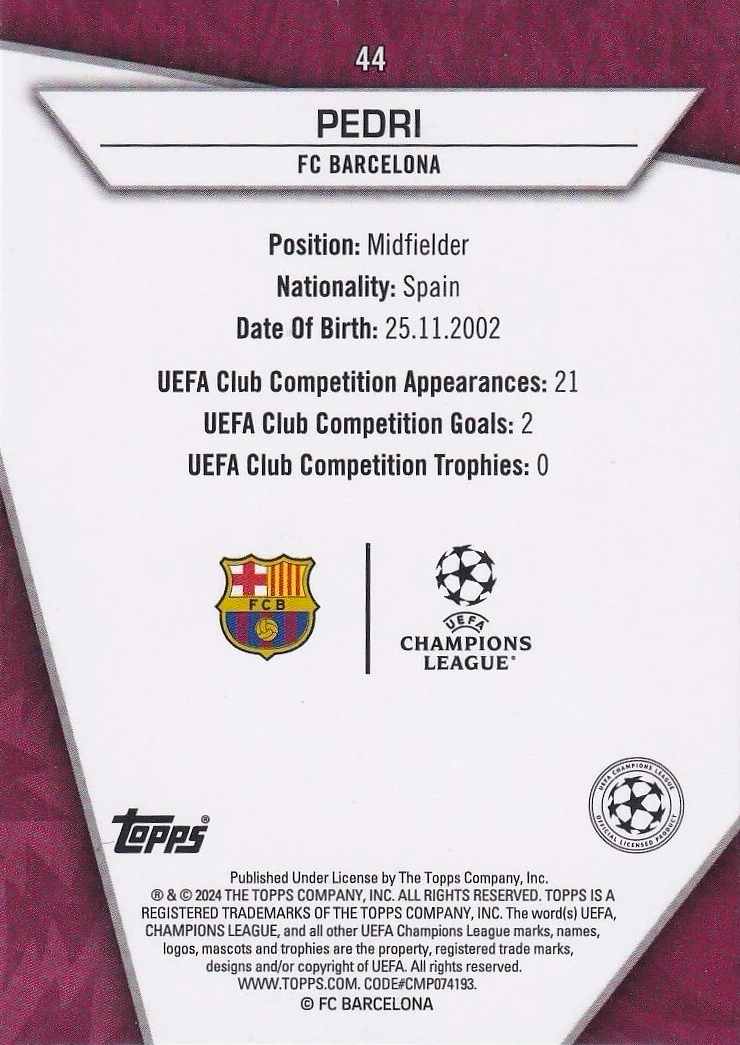 Pedri - Common - SuperStars UEFA Club Competitions 23/24