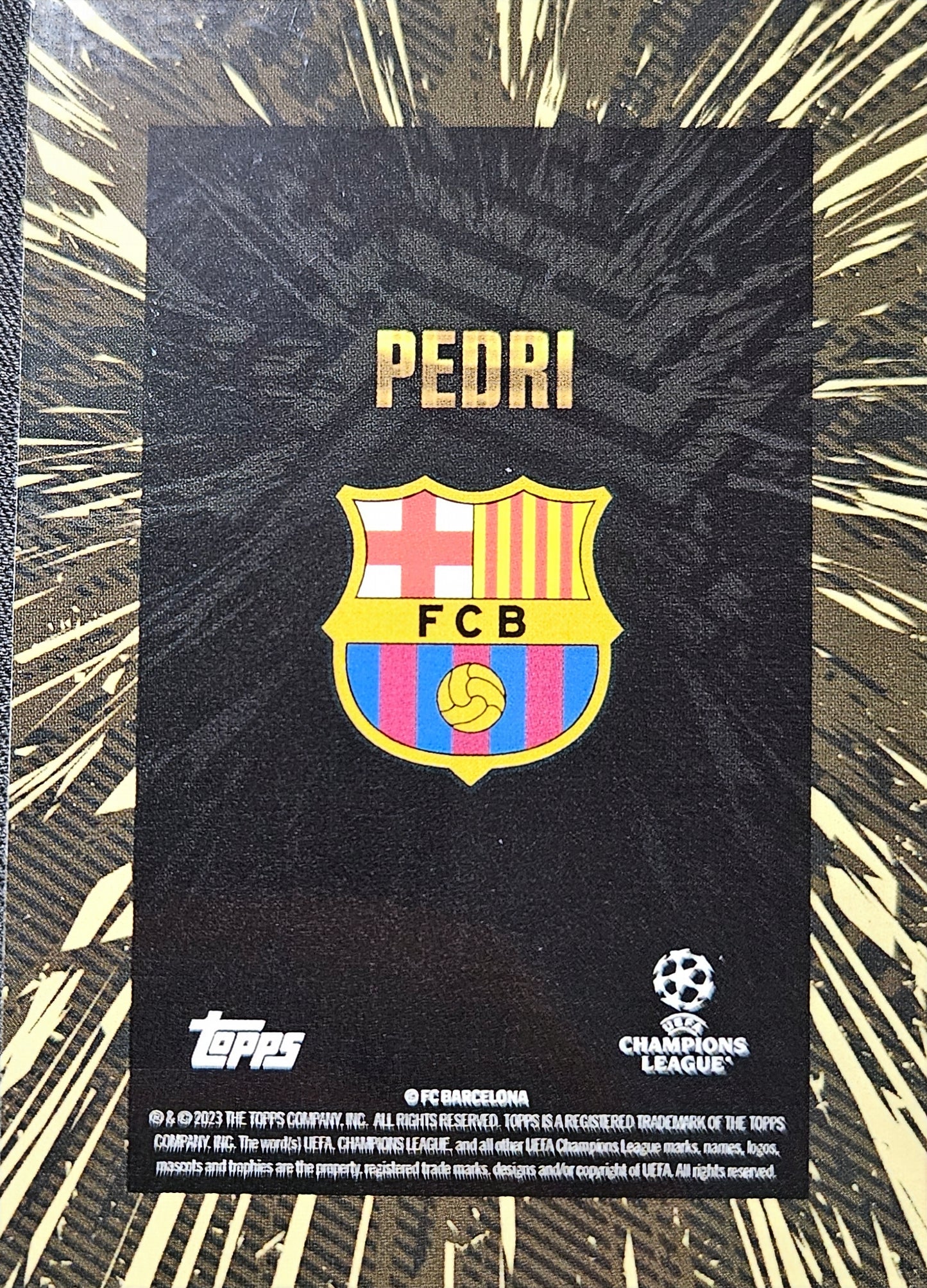 Pedri - Elite - Topps Gold 23/24