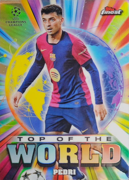 Pedri - Top of the World - Topps Finest UEFA Club Competitions 24/25