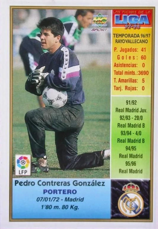 Pedro Contreras - Las Fichas de la Liga 97/98