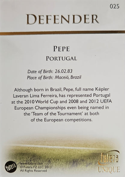 Pepe - Futera Unique 2013