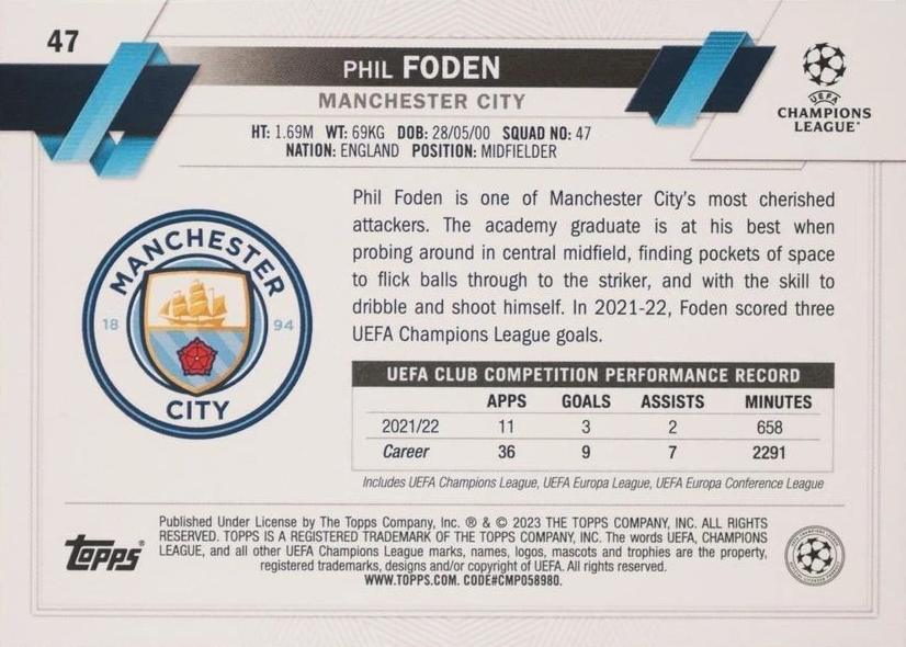 Phil Foden - Carnaval - UEFA Club Competitions 22/23