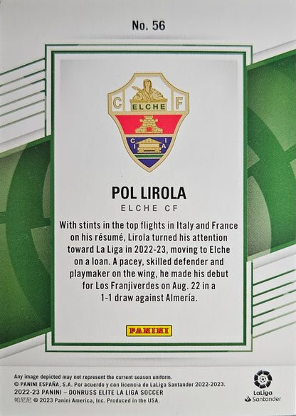 Pol Lirola (RC) - Donruss Elite LaLiga 22/23