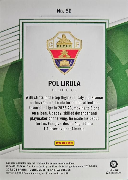Pol Lirola (RC) - Donruss Elite LaLiga 22/23