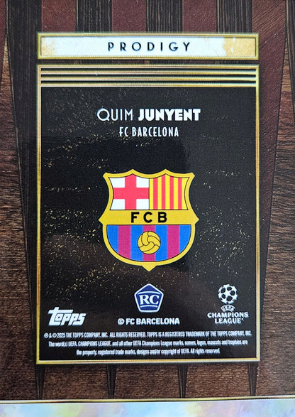 Quim Junyent (RC) - Prodigy - Topps Deco UEFA Club Competitions 25/26