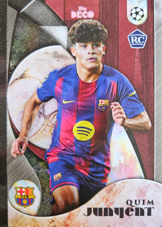 Quim Junyent (RC) - Prodigy - Topps Deco UEFA Club Competitions 25/26