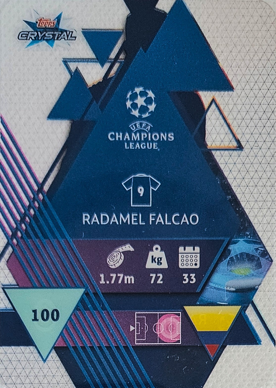 Radamel Falcao - Topps Crystal UEFA Champions League 19/20