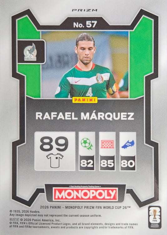 Rafa Márquez - Gold Cracked Ice - Monopoly Prizm FIFA World Cup 2026