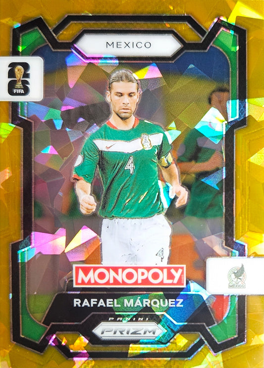 Rafa Márquez - Gold Cracked Ice - Monopoly Prizm FIFA World Cup 2026