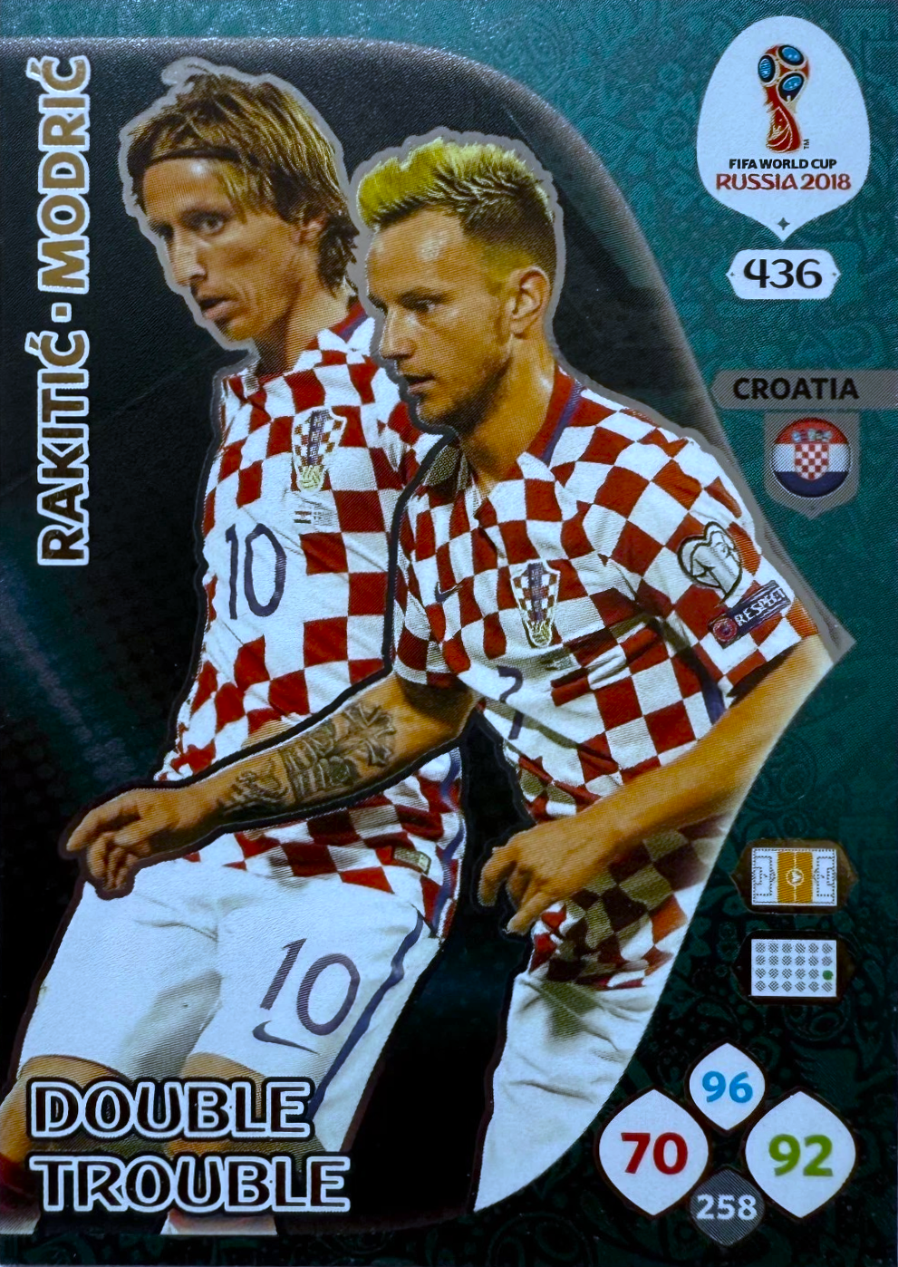 Rakitić y Modrić - Double Trouble - Adrenalyn XL FIFA World Cup Russia 2018
