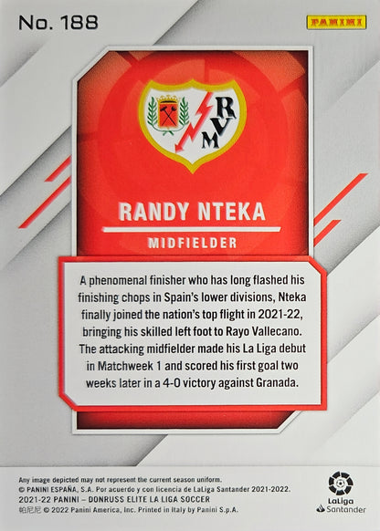 Randy Nteka (RC) /25 - Donruss Elite LaLiga 22/23