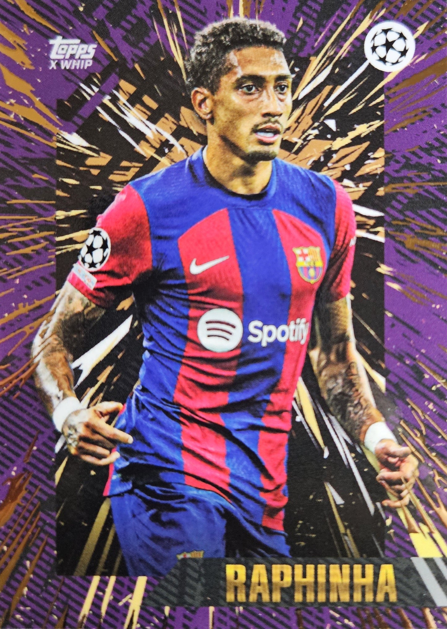 Raphinha - Topps Gold UEFA Club Competitions 23/24