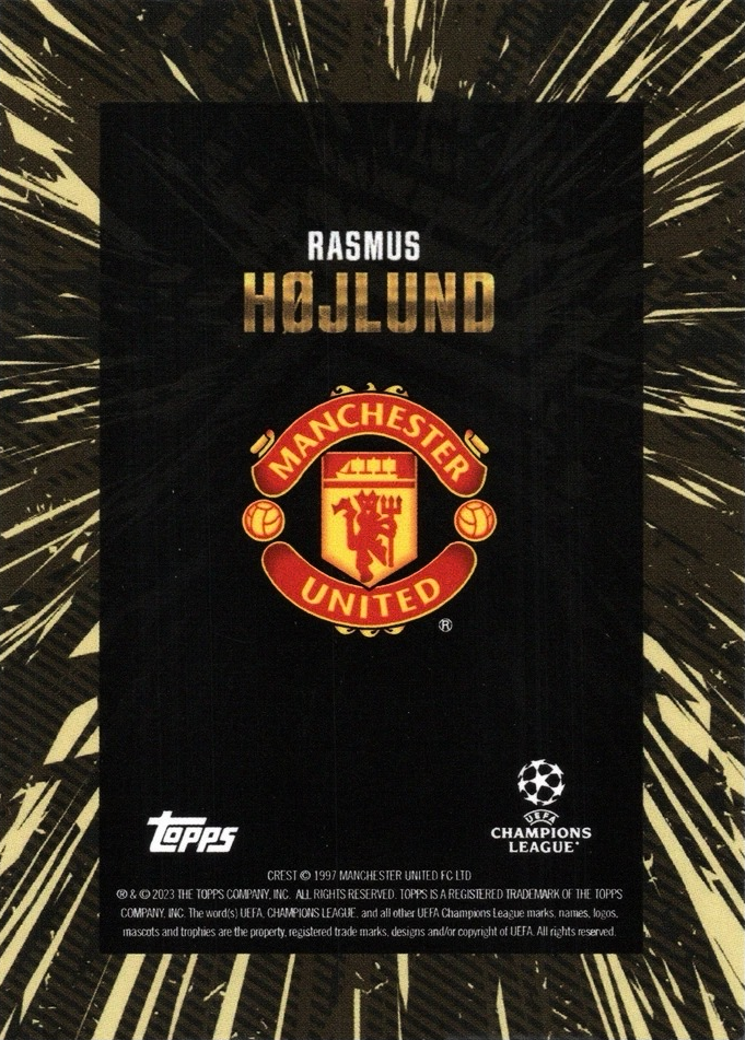 Rasmus Højlund - Topps Gold UEFA Club Competitions 23/24
