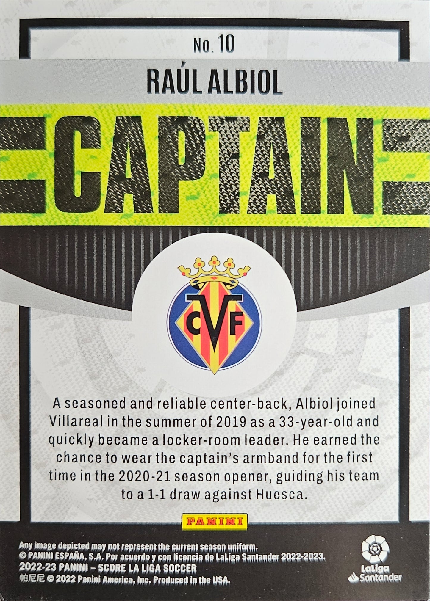 Raúl Albiol - Captain - Score LaLiga 22/23